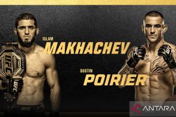 Islam Makhachev bidik hattrick kemenangan saat lawan Dustin Poirier