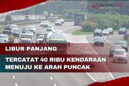 Libur panjang, tercatat 40 ribu kendaraan menuju ke arah Puncak