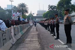 Polisi kawal Aksi Solidaritas untuk Palestina di Kedubes AS