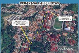 Polisi lakukan rekayasa lalu lintas di Cibinong saat Hari Jadi Ke-542 Bogor