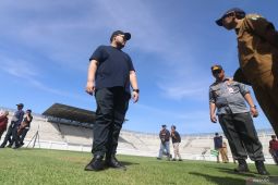 Progres pembangunan stadion Gelora Daha Jayati Kediri
