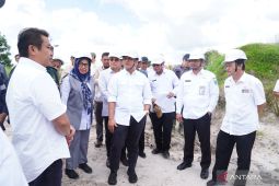 Forkopimda Babel - Komisi IV DPR tinjau lahan reklamasi PT Timah