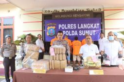 Polres Langkat tangkap 66 tersangka kasus narkoba, ini barang buktinya
