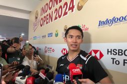 Jonatan Christie terhenti di babak 32 besar Indonesia Open 2024