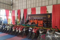 Dalam dua bulan Polisi tangkap 15 tersangka pencurian 22 sepeda motor di Banda Aceh