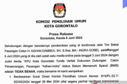 KPU jelaskan isu penundaan dokumen bakal pasangan calon di Gorontalo