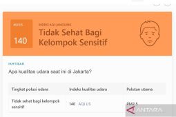 Kualitas udara Jakarta kembali tak sehat pada Sabtu ini, kurangi aktivitas luar ruang