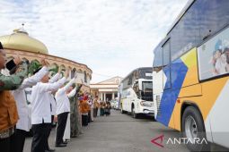 8.618 calon haji Embarkasi  Medan sudah diberangkatkan ke Tanah Suci