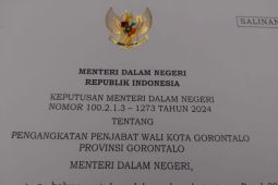 Penjabat Wali Kota Gorontalo dilantik Rabu berdasarkan SK Mendagri