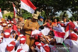 Lhokseumawe mulai gerakan 10 juta bendera sambut HUT Kemerdekaan RI