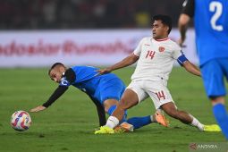 Asnawi Mangkualam bawa Indonesia unggul 1-0 atas Myanmar