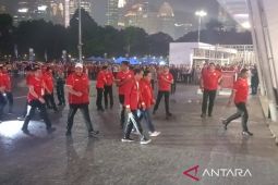 Presiden Jokowi saksikan laga timnas Indonesia vs Filipina