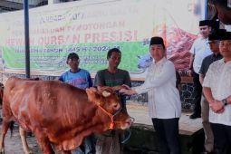 Polri sumbang 24 ekor hewan kurban ke warga sekitar Bandara Soetta