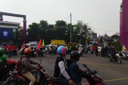 350 personel kepolisian gabungan amankan aksi buruh