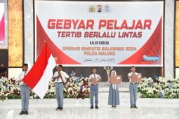 Ratusan pelajar SMA se-Kota Ambon deklarasi keselamatan berlalu lintas