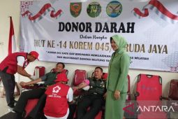 Kodim Bangka Selatan gelar bakti sosial donor darah