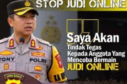 Kapolres Sukabumi tidak mentolerir judi online