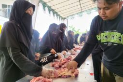 Ismuhu Yahya Kubu Raya kurban 394 ekor hewan pada Idul Adha 1445 Hijriah