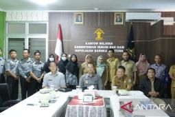Kemenkumham Bangka Belitung harmonisasikan 22 raperda