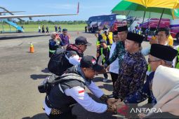 Sebanyak 390 orang haji kloter pertama tiba di Provinsi Bengkulu