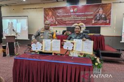 KPU Papua Tengah teken kerja sama dengan Polda Papua