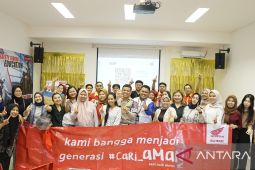 Honda Babel-Satlantas Tanjungpandan sosialisasi keselamatan lalu lintas di NN Group