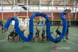 Latihan Atlet Barongsai PON XXI