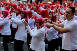 Relawan Militan ER-JI gelar Senam Sehat peringati "Harganas"