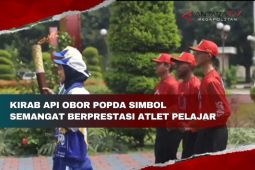 Kirab api obor Popda simbol semangat berprestasi atlet pelajar