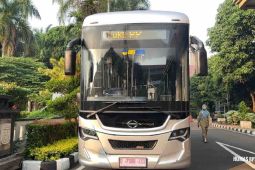 Layanan transportasi massal Biskita Trans Depok diuji coba