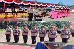 Kapolres Palas pimpin sertijab sejumlah kabag/kasat, berikut daftar pejabatnya