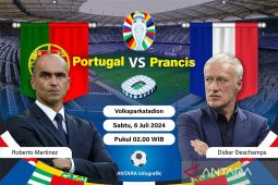 Portugal vs Prancis:  Selecao dihadang kokohnya benteng Les Bleus