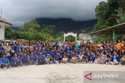 Program pengabdian masyarakat GMKI  USU di Toba Samosir, ini yang dilakukannya