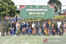 Kodim 0212 dan PT SMGP gelar sunatan massal dan bakti sosial di Madina