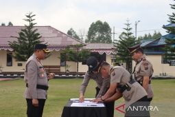 Tujuh pejabat utama Polres Humbahas Sertijab, ini nama-namanya!