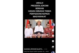 Hoaks! Video Jokowi akan bagikan pengeras suara kepada masyarakat diakhir jabatannya