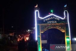 Ratusan warga Sempan ikuti pawai obor peringati Tahun Baru Islam 1446 H (Video)