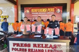 Aparat Polres Rejang Lebong tangkap sembilan tersangka pelaku narkoba