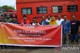 Telkomsel salurkan CSR bantuan logistik untuk korban banjir dan tanah longsor di Gorontalo