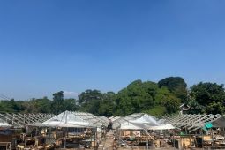 Bekas TPS Pasar Jambu Dua Kota Bogor dibongkar untuk dijadikan lahan parkir