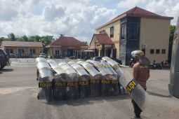 Polres Bangka Selatan gelar latihan pengendalian massa jelang Pilkada 2024