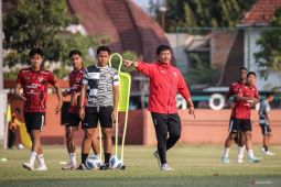 Latihan Timnas Indonesia U-19 jelang semifinal lawan Malaysia