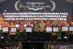Kanwil Kemenkumham Jatim resmikan 223 desa/kelurahan sadar hukum