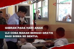 Gibran pada Hari Anak, uji coba makan bergizi gratis bagi siswa SD di Sentul