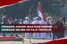 Presiden Jokowi ingatkan perang generasi kelima ke paja TNI/Polri