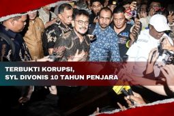 Terbukti korupsi, SYL divonis 10 tahun penjara