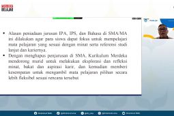 Kemendikbudristek beberkan skema pilihan mata pelajaran pascapenghapusan jurusan SMA