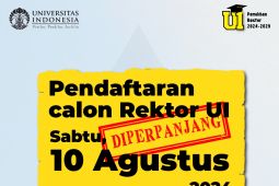 Masa pendaftaran Pemilihan Rektor UI 2024--2029 diperpanjang