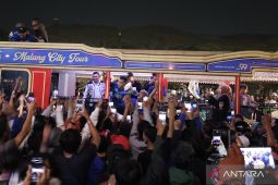 Aremania sambut kepulangan Arema FC setelah juarai Piala Presiden