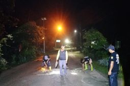 UPBS Desa Nawin swadaya atasi jalan berlubang